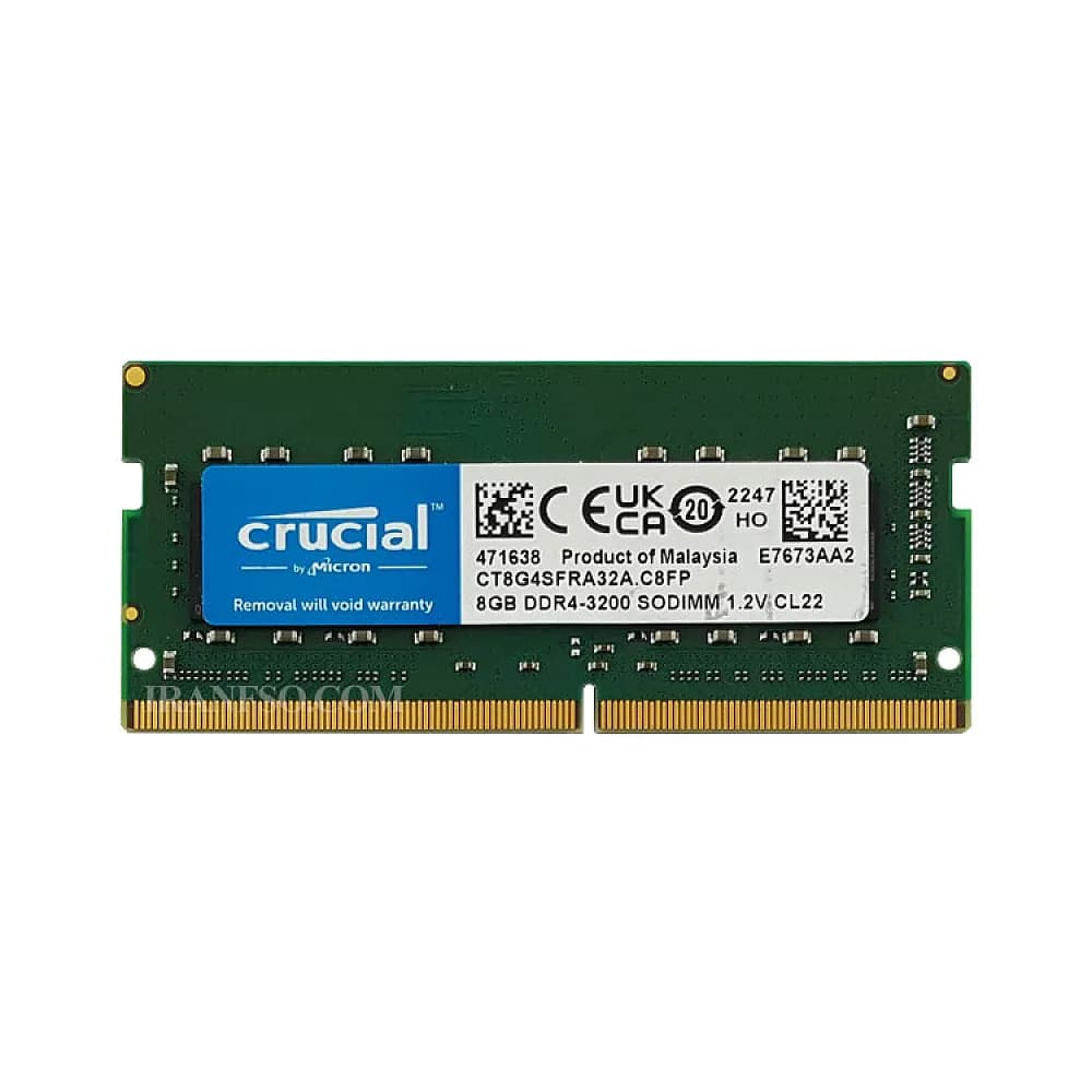 رم لپ تاپ 8 گیگ Crucial DDR4-2666 MHz 1.2V هجده ماه گارانتی-با پک — تصویر ۸