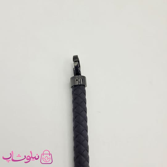 دستبند امگا رابر مشکی قفل مشکی مردانه زنانه کیفیت مستر کد 650 — تصویر ۹