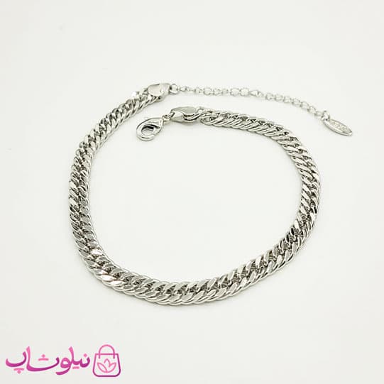 پابند دخترانه وای اس ایکس مدل کارتیه نقره ای کد 791 — تصویر ۲