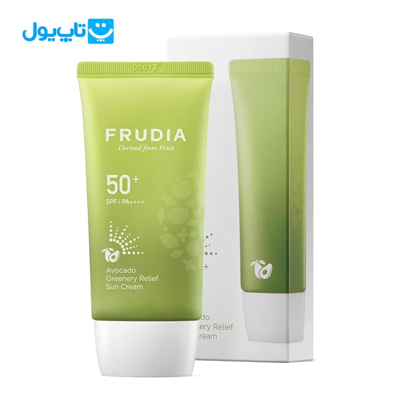 کرم ضد آفتاب فرودیا Frudia حاوی عصاره آووکادو با +SPF 50 ترمیم کننده 50 گرم