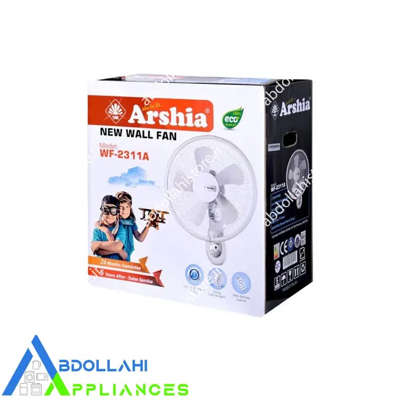پنکه دیواری ارشیا ARSHIA مدل WF-2311A با 24 ماه گارانتی — تصویر ۴