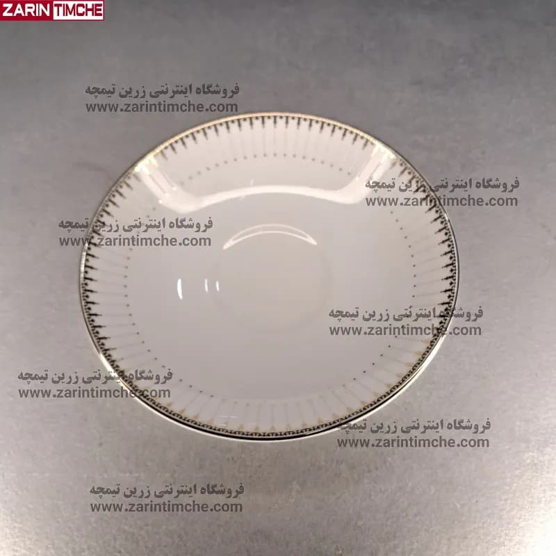 نعلبکی زیر استکانی چینی زرین مدل سپیدار — تصویر ۶