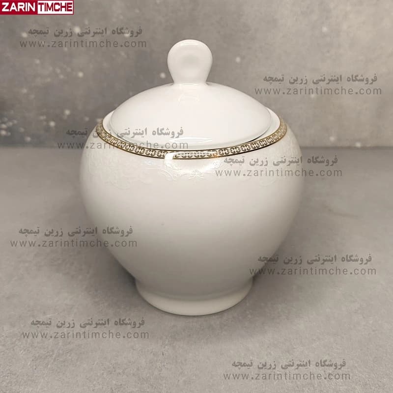 قندان چینی زرین مدل ریوا طلایی