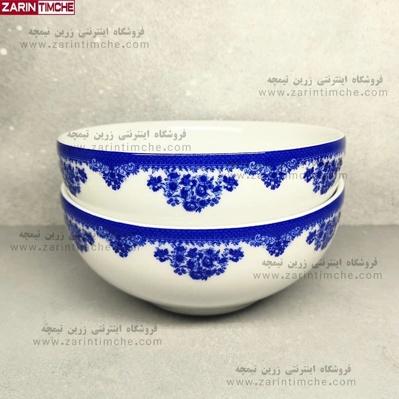 کاسه آبگوشت خوری چینی زرین مدل فلورانس 6 عدد — تصویر ۳