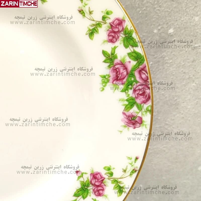 پیش دستی میوه خوری چینی زرین مدل بیدگل — تصویر ۵