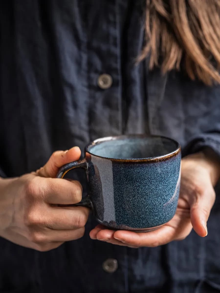 ماگ آبی ایکیا GLADELIG حجم ۳۷۰ سی سی — تصویر ۹