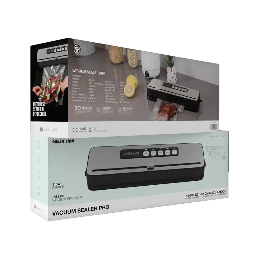 وکیوم مواد غذایی آشپزخانه گرین لاین Green Lion Vacuum Sealer Pro — تصویر ۶