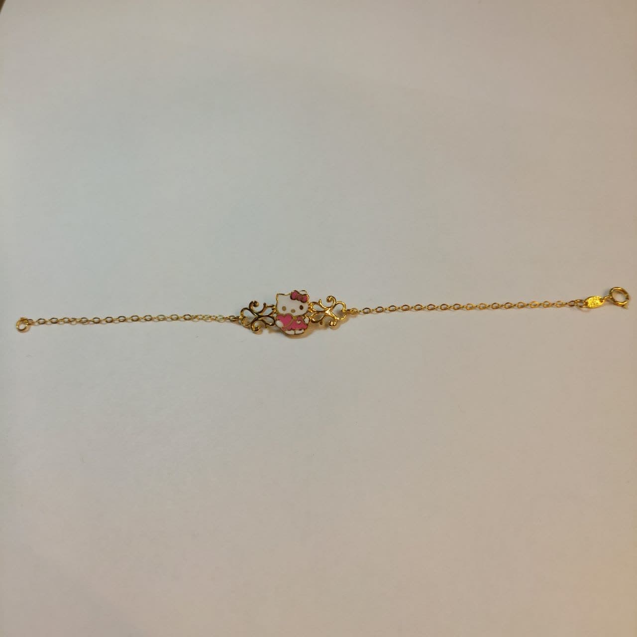 دستبند بچه گانه طلا طرح عروسکی