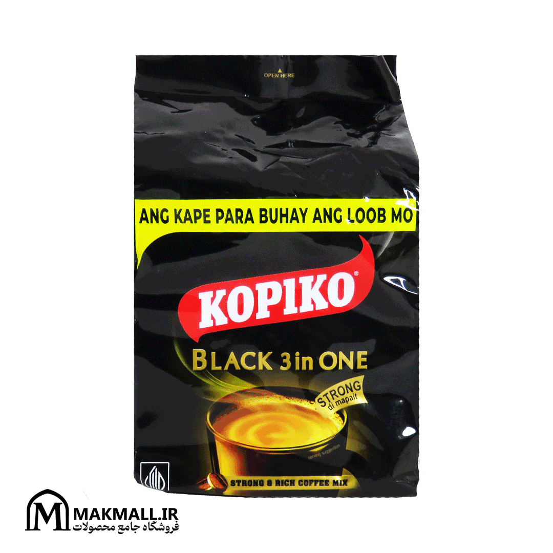 کافی میکس کوپیکو بلک 3 در 1 | Kopiko Black 3 in One Coffee Mix – بسته 10ساشه