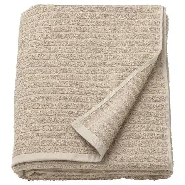 حوله حمام بژ روشن ایکیا VAGSJON سایز 100×150 سانتیمتر