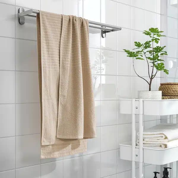 حوله استخری بژ روشن ایکیا VAGSJON سایز 70×140 سانتیمتر — تصویر ۸