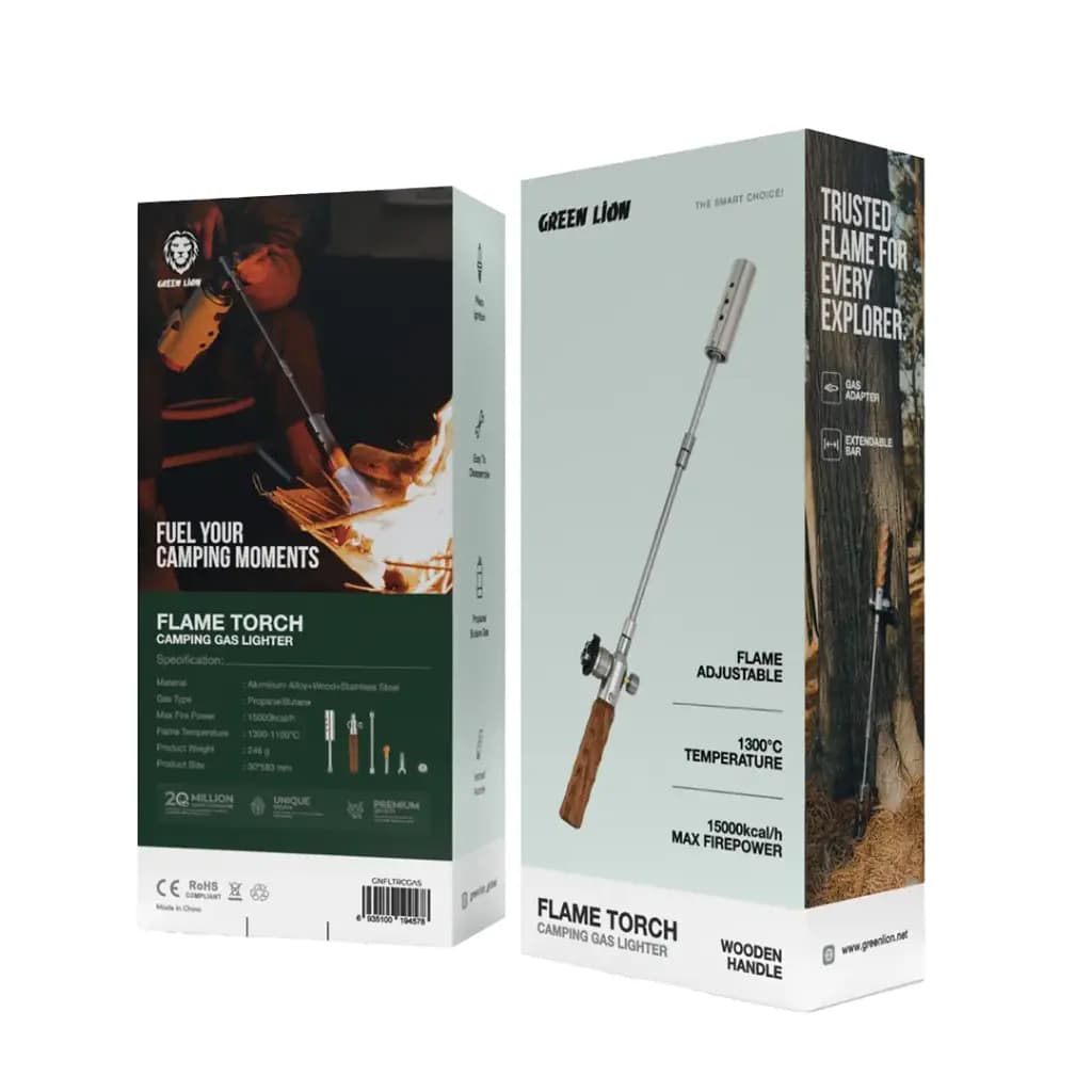مشعل گازی کمپینگ گرین لاین Green Lion Flame Torch Camping Gas Lighter — تصویر ۳