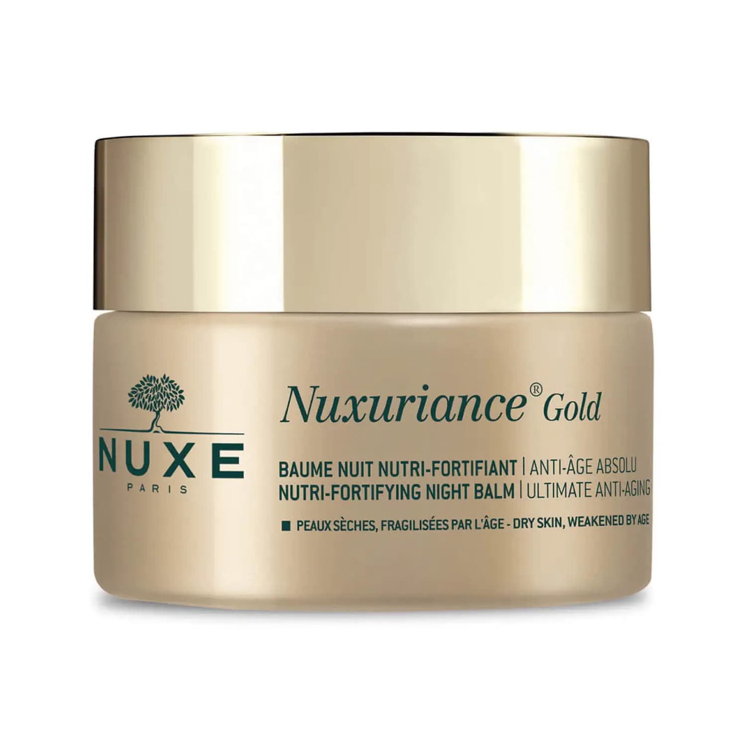 بالم شب ضد پیری قوی نوکس مدل Nuxuriance Gold مناسب پوستهای خشک و ضعیف حجم 50 میل