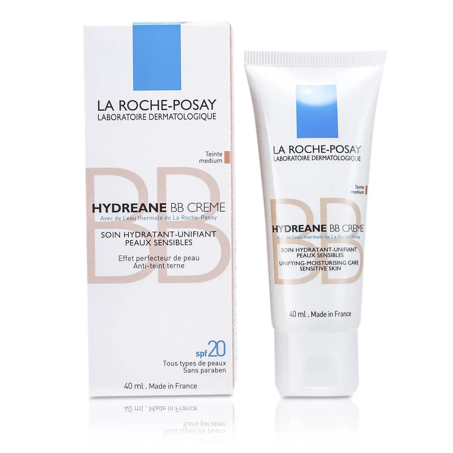 بی بی کرم آبرسان لاروش پوزای مدل HYDREANE با SPF 20 رنگ Medium حجم 40 میل — تصویر ۷