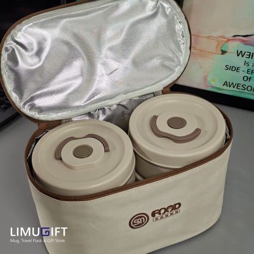 لانچ باکس کیف دار 4 عددی FOOD کد 0192 — تصویر ۱۱