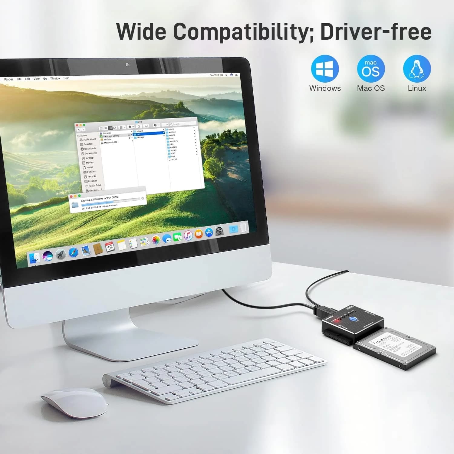 تبدیل IDE/SATA به USB 3.0 فیدیکو مدل Fideco S3G-PL06 — تصویر ۵