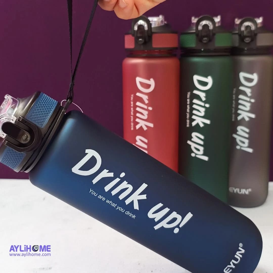قمقمه ورزشی 1لیتری نی دار Drink Up — تصویر ۵