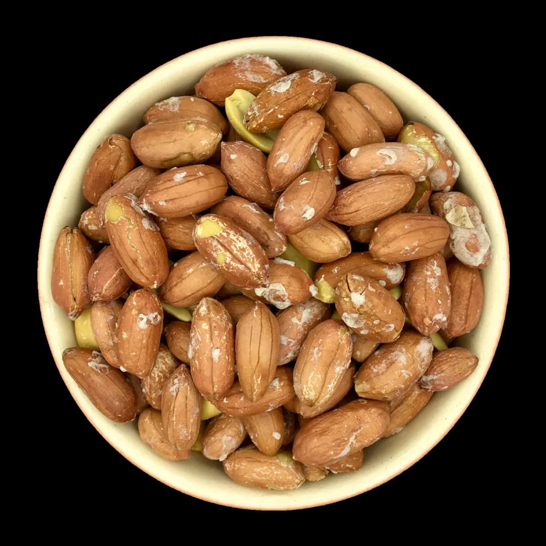 مغز بادام زمینی شور آستانه