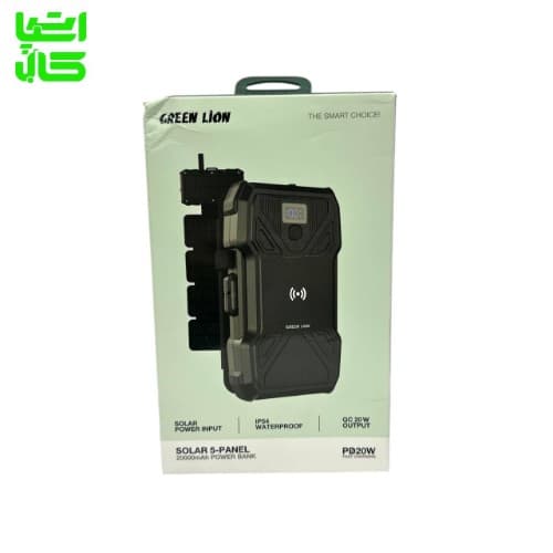 پاوربانک 20 هزار خورشیدی گرین لاین 5 کاناله مدل GLX_PX27 — تصویر ۴