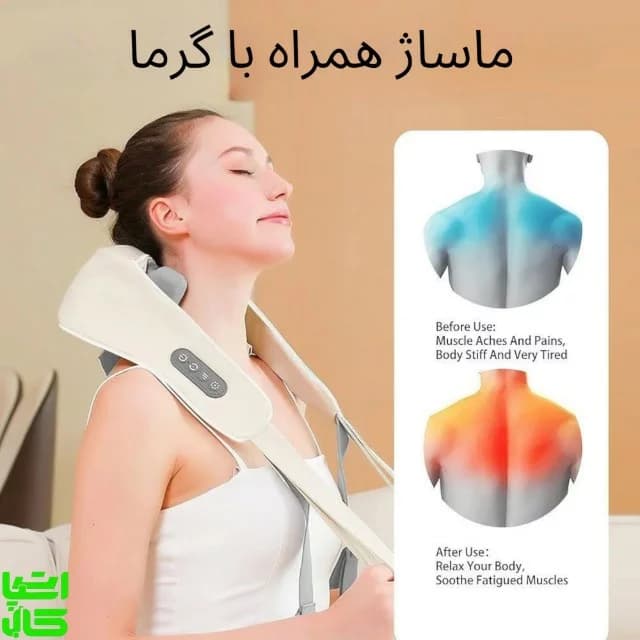 ماساژور گردن و شانه چنگکی JBY-820 — تصویر ۶