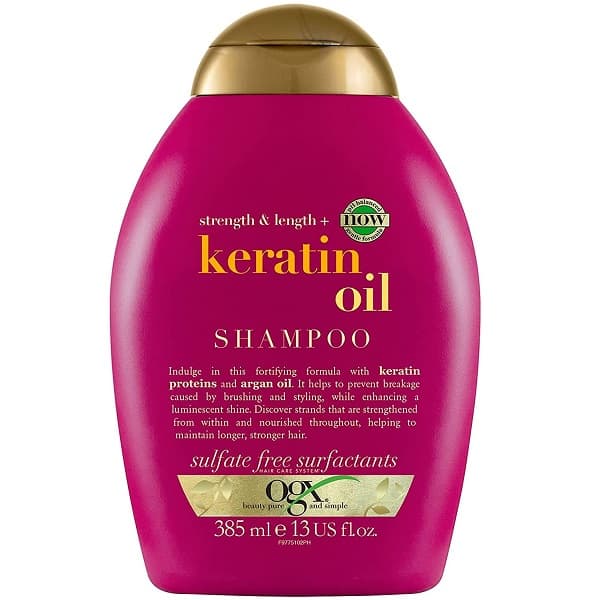 شامپو کراتینه ضد شکنندگی مو او جی ایکس Ogx Keratin Oil حجم 385 میلی لیتر