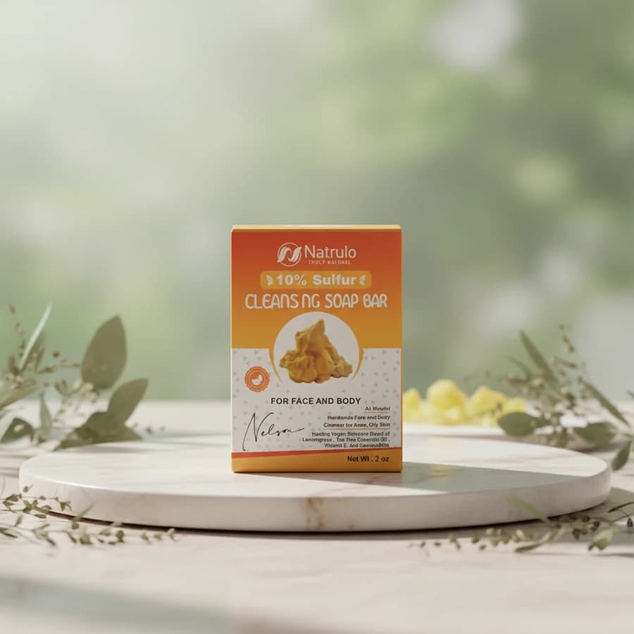 صابون گوگرد ۶۵ گرمی، پاک کننده قوی برای پوست صورت و بدن — تصویر ۵