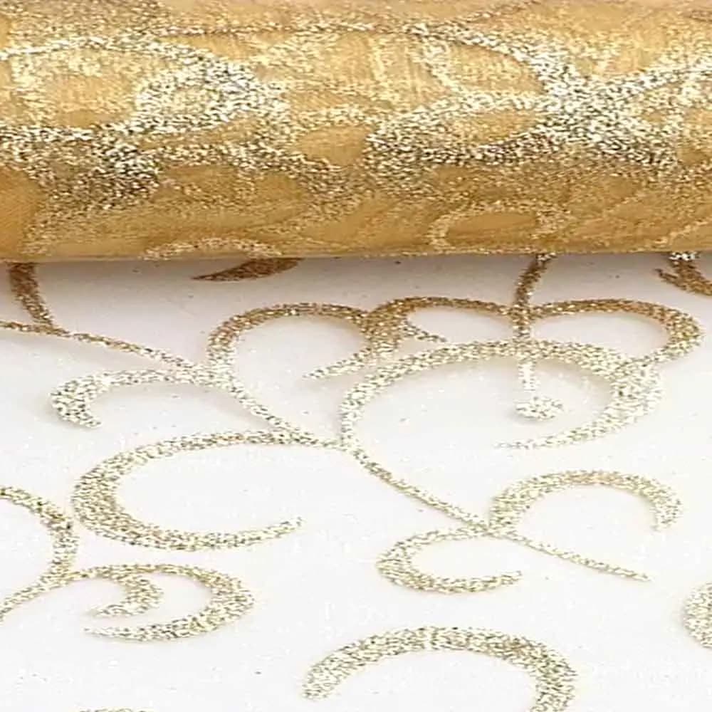 تور کادویی اکلیلی طرح دار با عرض 50 سانتی متر و طول 1 متر — تصویر ۷