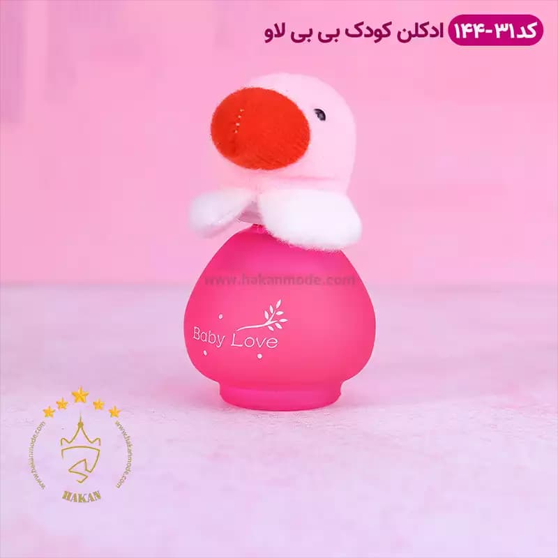 ادکلن کودک عروسکی پرنده صورتی بیبی لاو مدل 31-144 — تصویر ۳