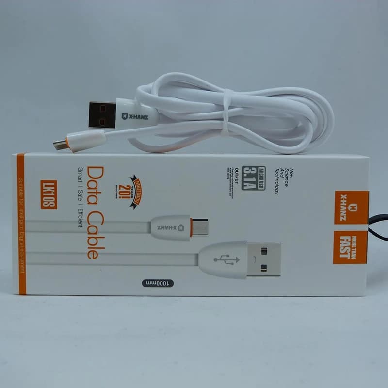 کابل تبدیل USB به microUSB ایکس هانز مدل LK10s طول 1 متر — تصویر ۳