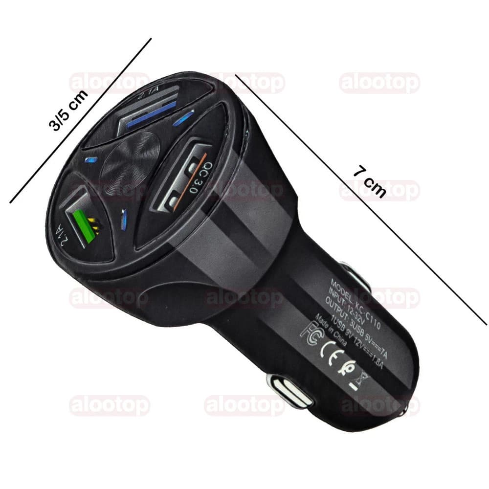 شارژر فندکی کلومن مدل KC-C110 همراه با کابل microUSB — تصویر ۶