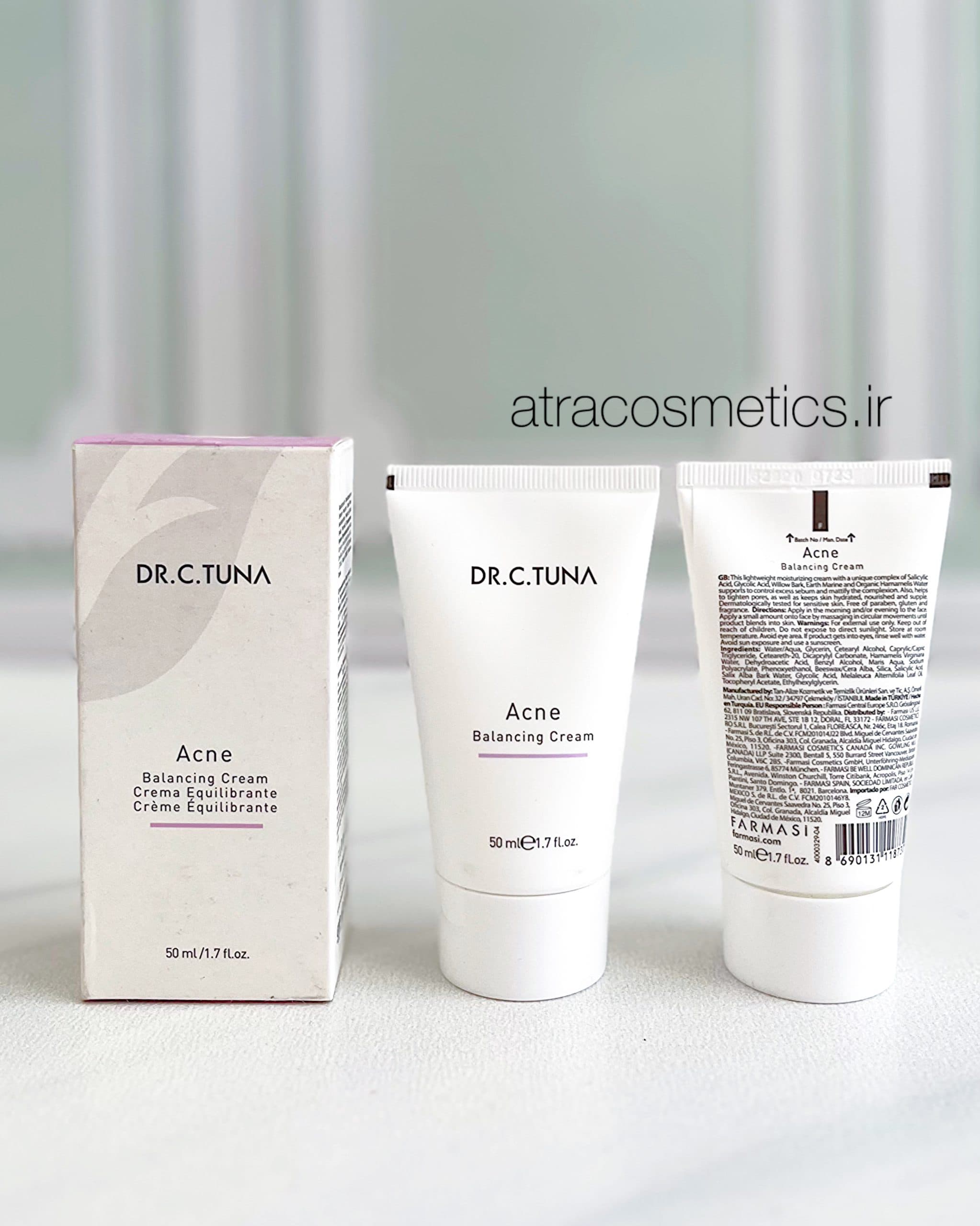 کرم ضد آکنه دکتر سی تونا فارماسی Dr. C. Tuna Acne Balancing Cream farmasi — تصویر ۲