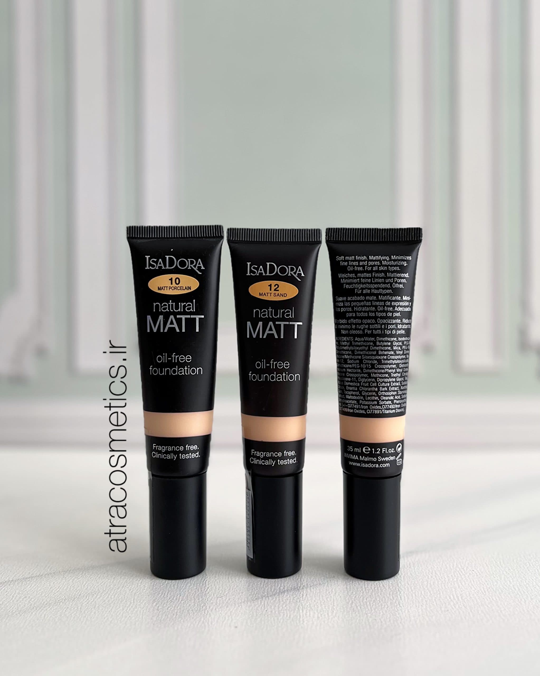 کرم پودر ایزادورا Natural Matt | فاقد چربی با جلوه مات طبیعی