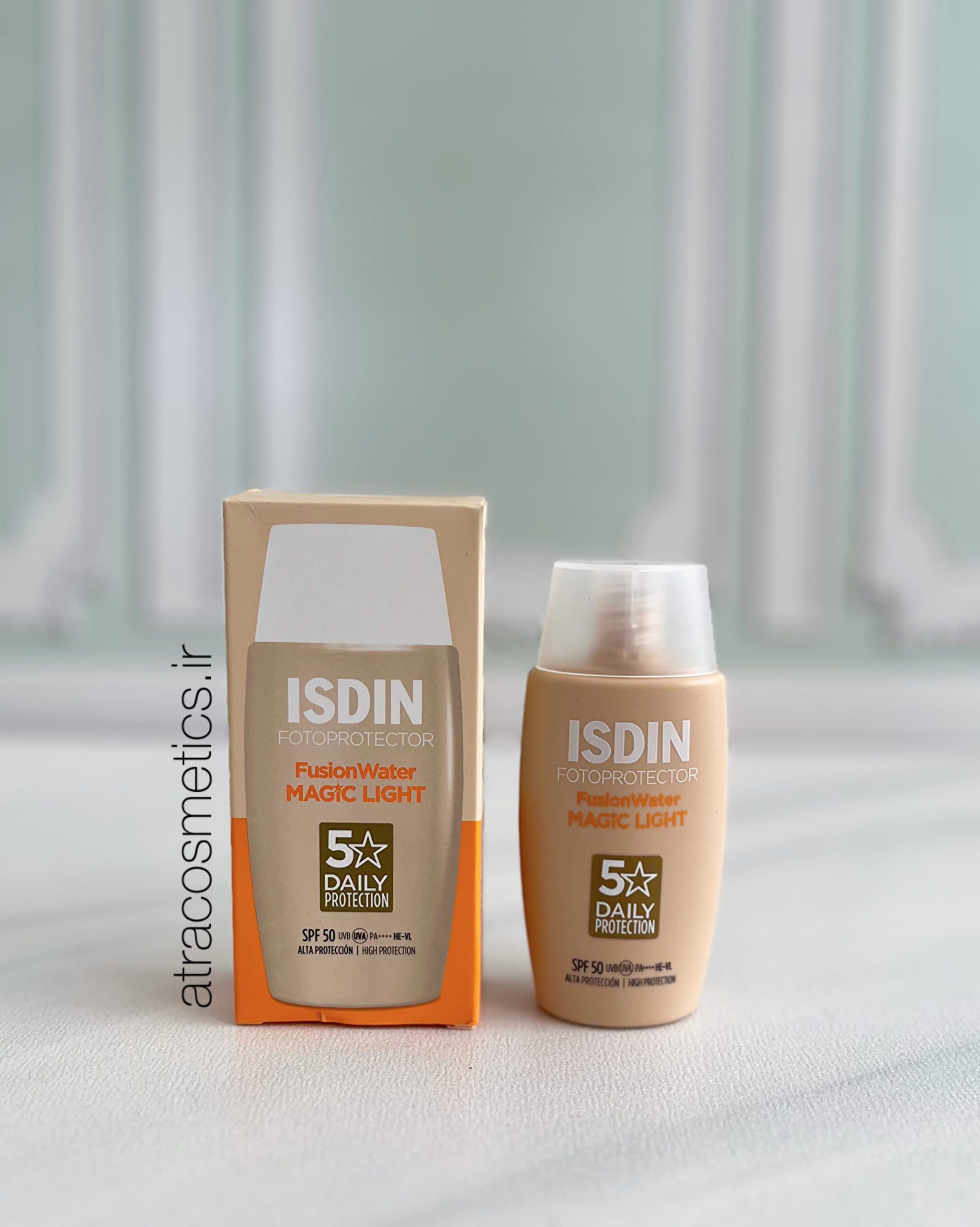 ضدآفتاب ایزدین فیوژن واتر مجیک لایت ISDIN Fotoprotector Fusion Water Magic Light