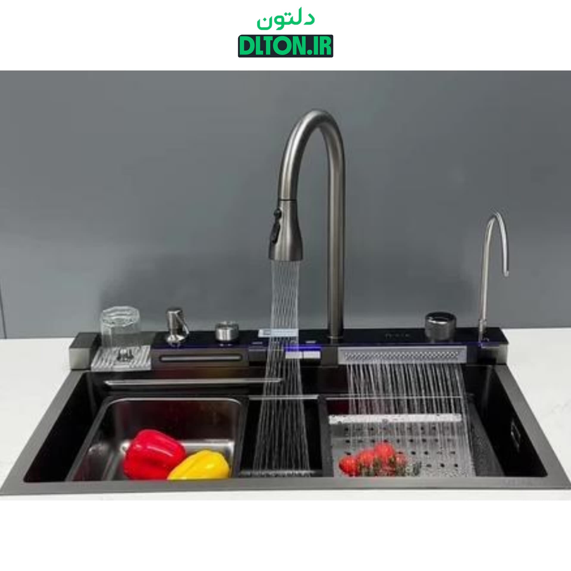 سینک ظرفشویی پیانویی آبشاری 5 کلید گرید A سیتی مارکت — تصویر ۲