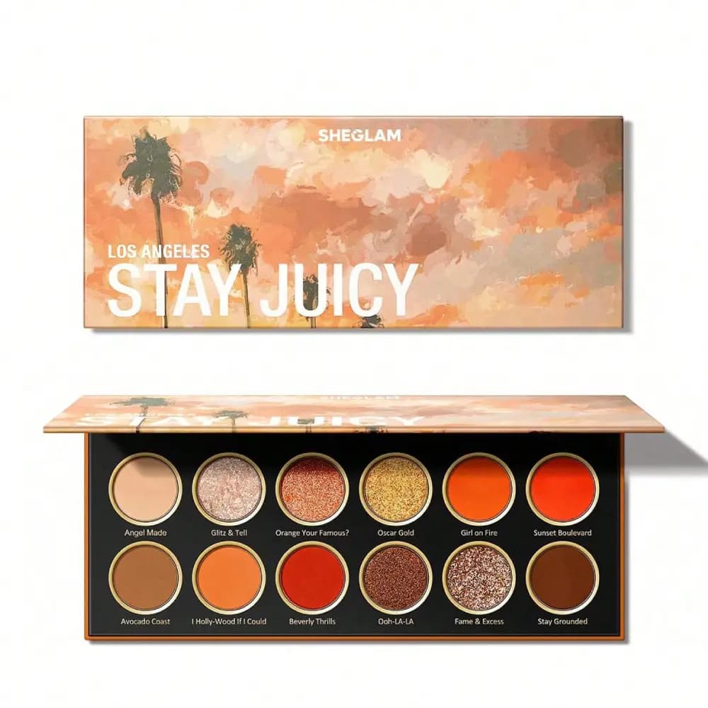 پالت سایه شیگلم Sheglam مدل Stay Juicy, LA لس آنجلس — تصویر ۱۰