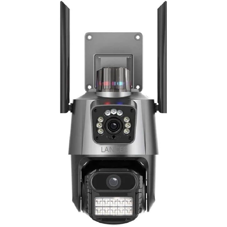 دوربین پلاک خوان IP تحت شبکه چرخشی 8MP دولنز لنز بیسیم
