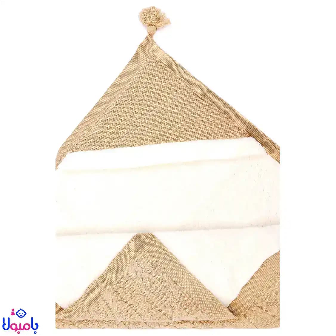 پتو دور پیچ بافت کرم کارترز 100*90سانتی متر — تصویر ۷