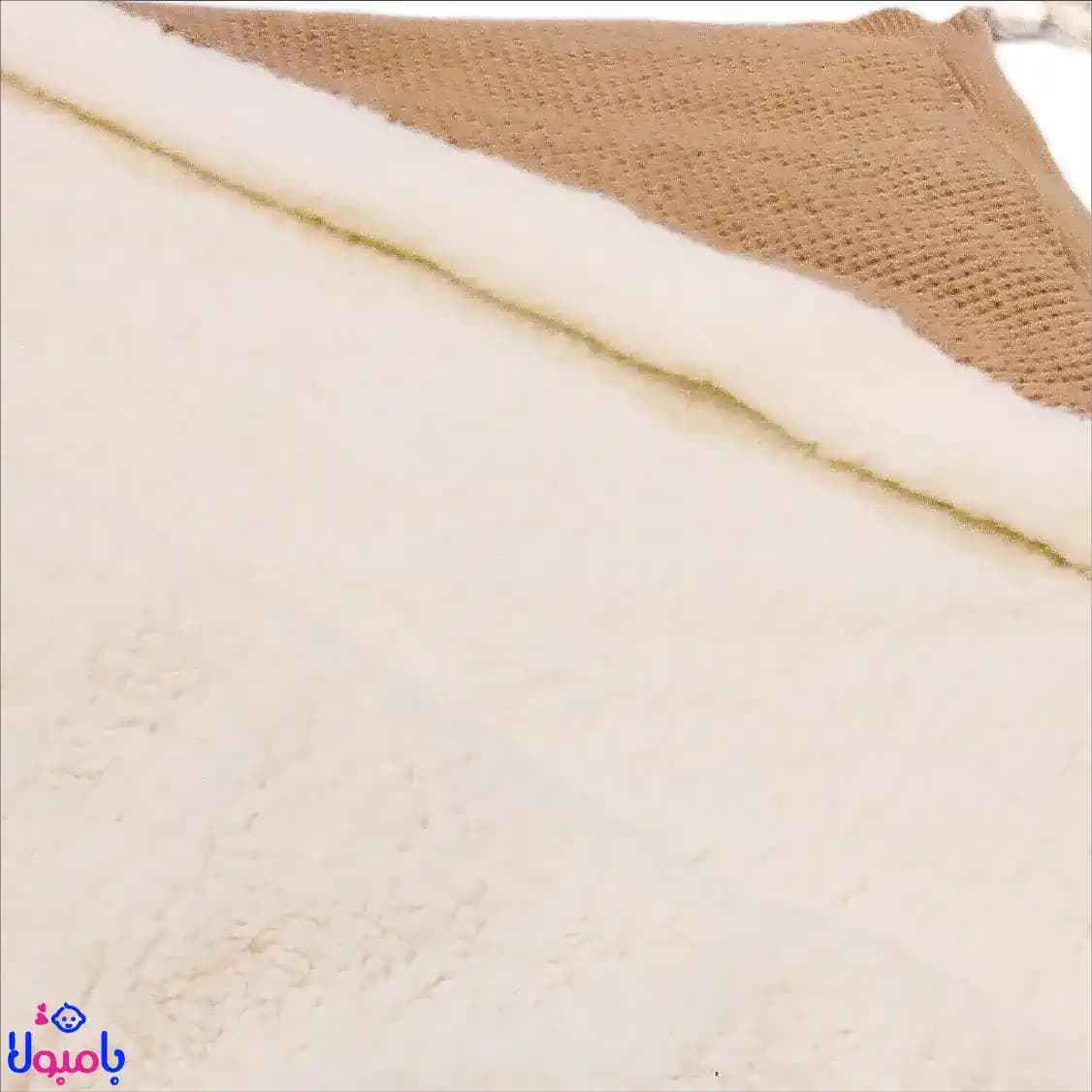 پتو دور پیچ بافت کرم کارترز 100*90سانتی متر — تصویر ۸
