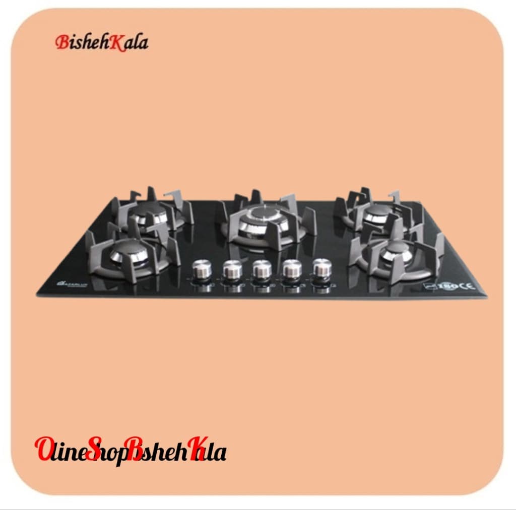 اجاق گاز صفحه ای پنج شعله مدل GO5ML – C8B کد(96)