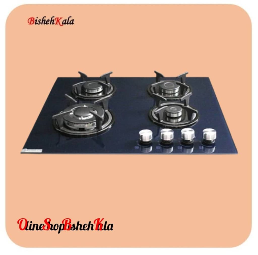 اجاق گاز 4 شعله شیشه مدل G04NL C1B کد(96)