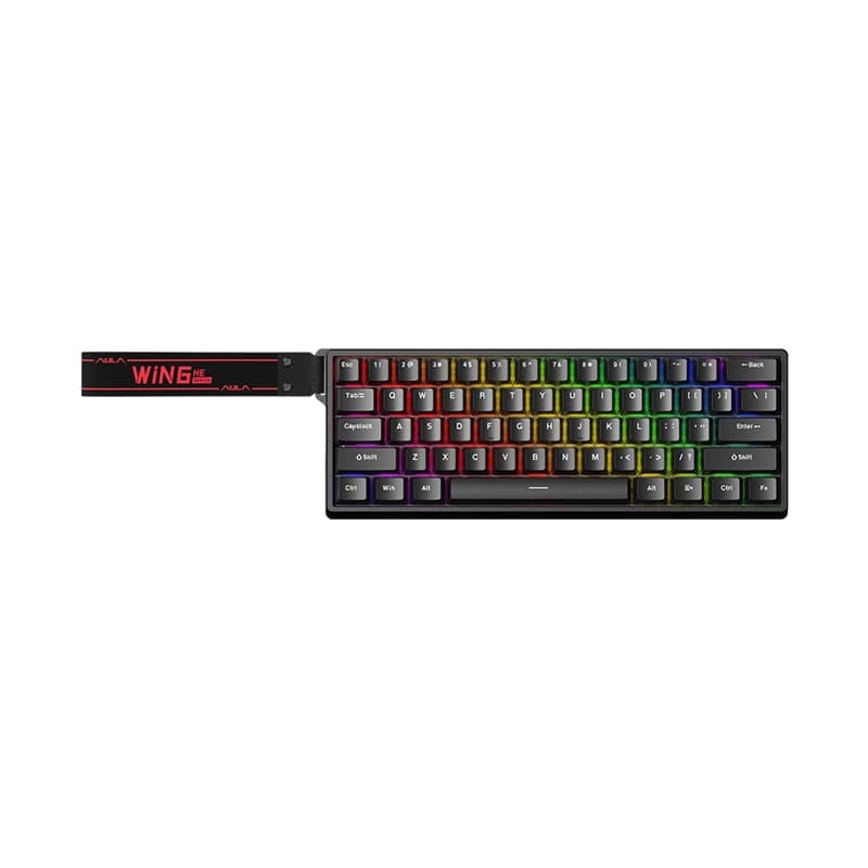 کیبورد سیم دار گیمینگ AULA WIN 60 HE PRO XINGYI MAGNETIC SWITCH — تصویر ۷
