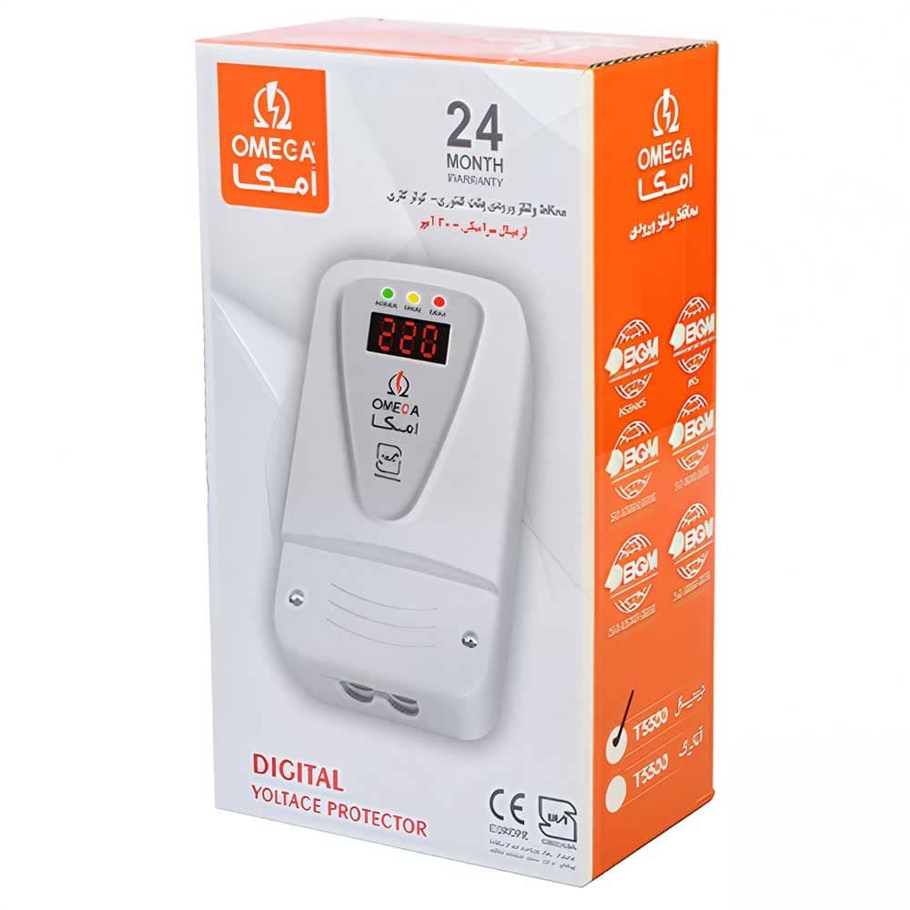 محافظ ولتاژ دیجیتال پشت کنتوری مغزی سرامیکی امگا Omega T6500 — تصویر ۱۰