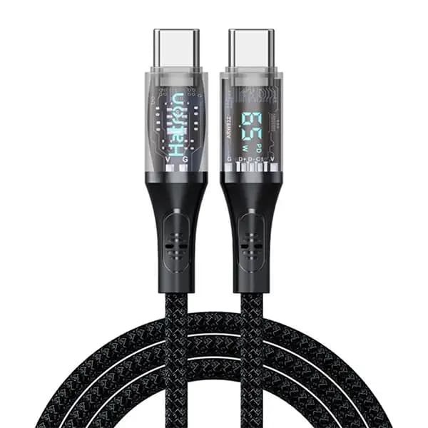 کابل تبدیل USB-C هترون Hatron مدل HC612DB طول 1 متر