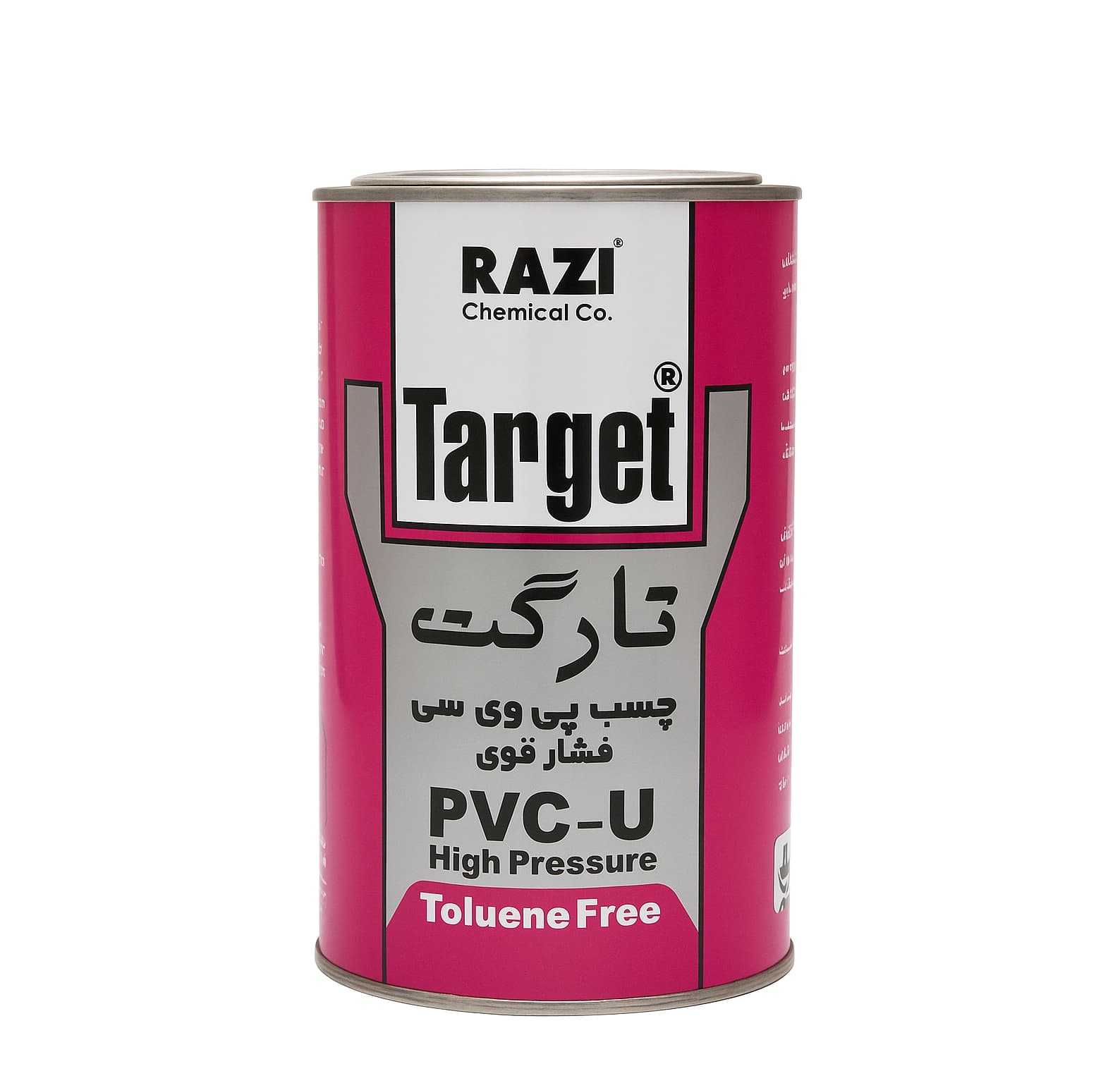 چسب PVC تارگت فشار قوی یک لیتری رازی — تصویر ۳