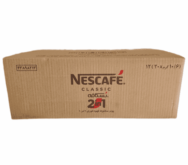 کافی میکس 2 در 1 رژیمی نستله عمده کارتن 12 بسته 24 عددی — تصویر ۳