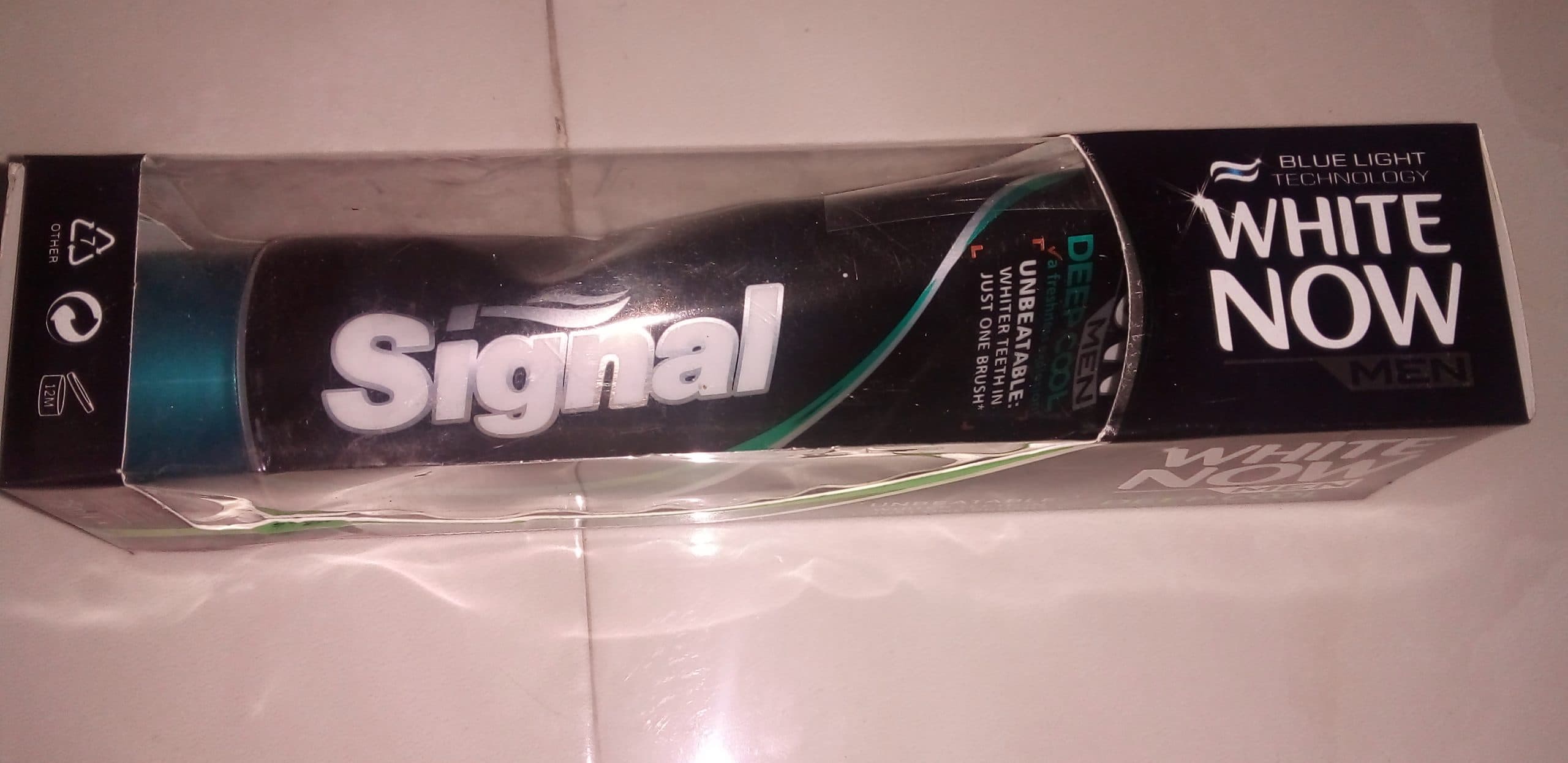 خمیر دندان سیگنال white now men مدل DEEP COOL حجم 75 میلی لیتر