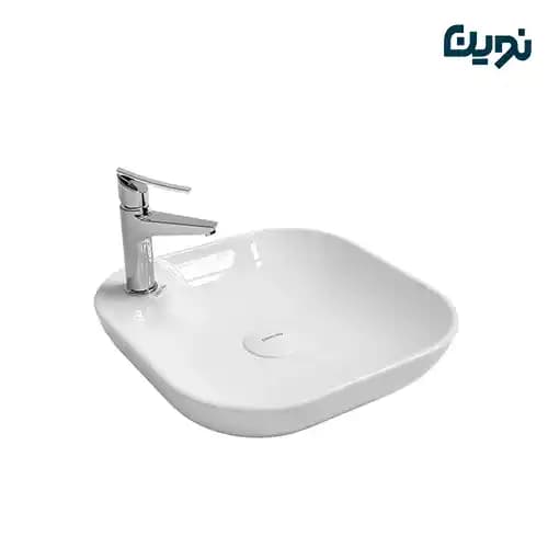 روشویی روکابینتی چینی کرد مدل آنتوریوم — تصویر ۳