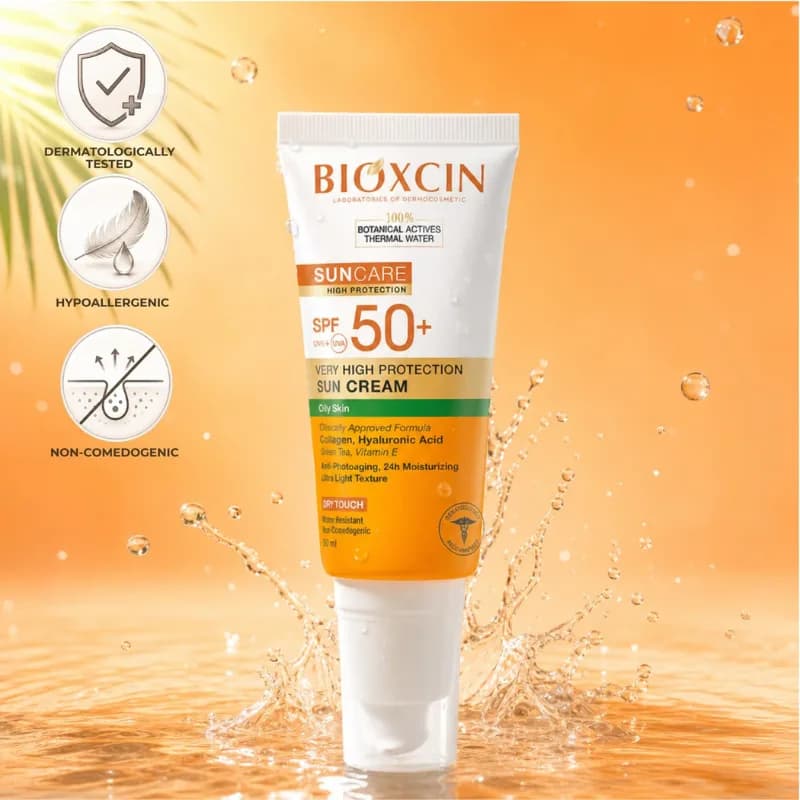 ضدآفتاب دوتینی SPF50 فاقد رنگ مدل sun care مناسب پوست چرب حجم 50 میلی لیتر — تصویر ۷