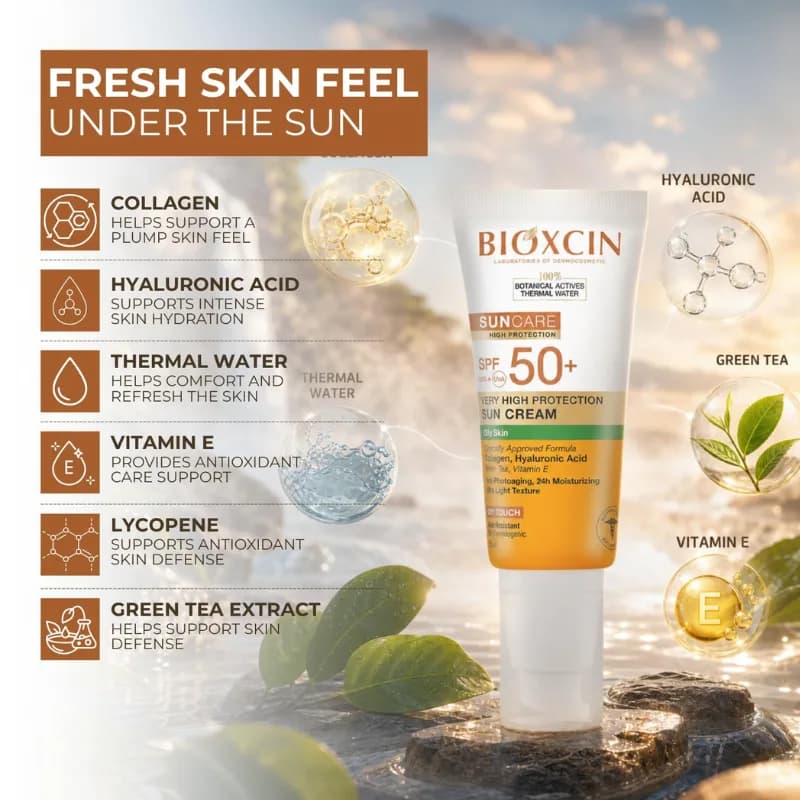 ضدآفتاب دوتینی SPF50 فاقد رنگ مدل sun care مناسب پوست چرب حجم 50 میلی لیتر — تصویر ۸
