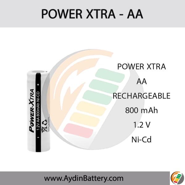 باتری قلمی قابل شارژ پاوراکسترا POWERXTRA-AA 800mAh